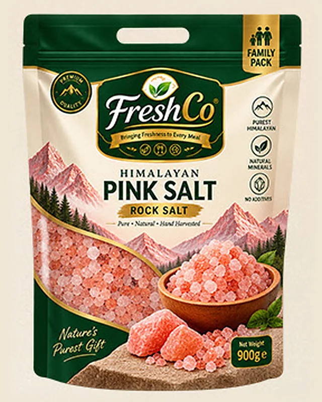 FreshCo Himalayan Pink Salt — Family Pack 900g — Pouch