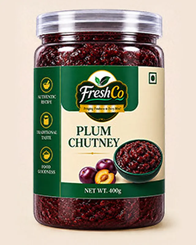 FreshCo Plum Chutney 400g — PET Jar